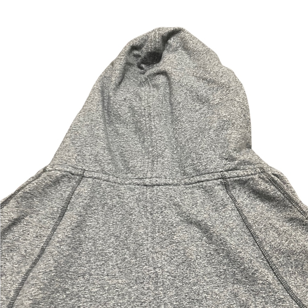 Lululemon Women’s Size 4 Hoodie Snap Close Yoga Jacket Oversized Hood Gray FLAWS - Picture 11 of 15